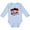 AE-Light Blue, variant on My Cousin Loves Me with Cute Ladybugs Boys or Girls Long Sleeve Baby Bodysuit