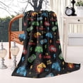 thumbnail image 2 of Multicolor Controllers Games Icons Black Pattern Blanket,Comfortable Soft Lamb Wool Throw Blanket,All Season,Warm Lightweight Blankets for Sofa Bed Couch Living Room Chair,60"x80", 2 of 4