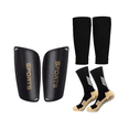 thumbnail image 3 of Set Espinilleras.  Bloosom Calcetines Antideslizantes, Fútbol Adulto, Negro, 3 of 4