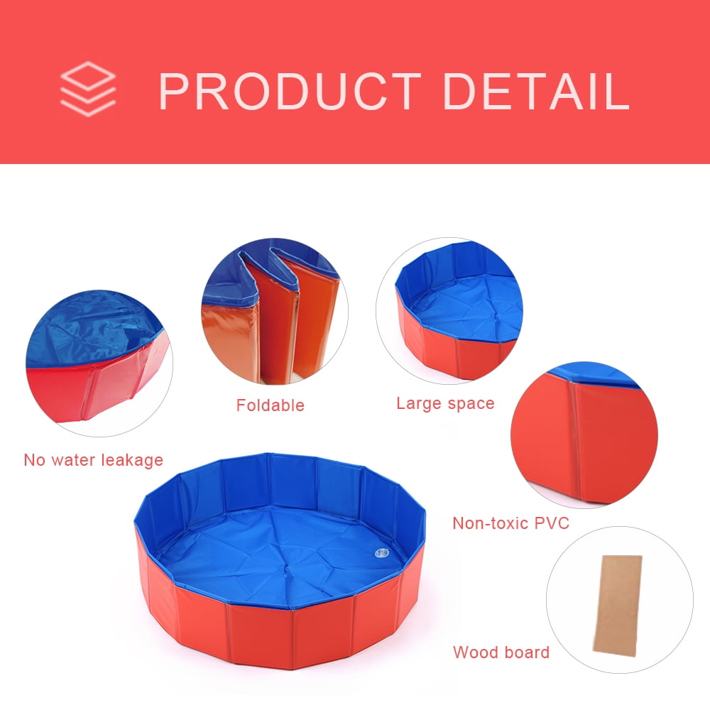 Amdohai Piscine Pliable pour Animaux de Compagnie Piscine pour Chiens et Chats