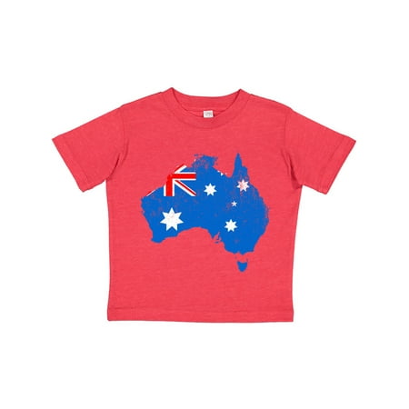 

Inktastic Aussie Map Flag Gift Toddler Boy or Toddler Girl T-Shirt