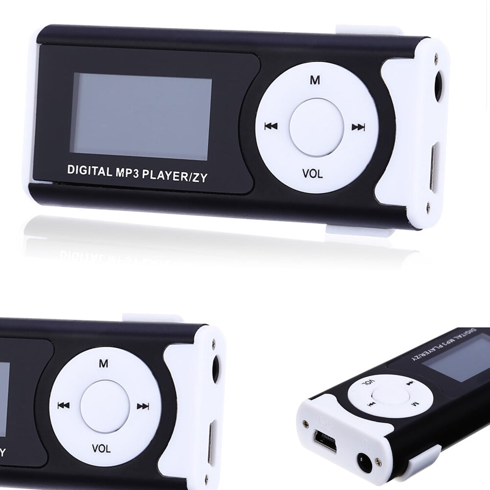 Mini Clip MP3 Player with LCD Screen Media Player Support 16GB Micro SD