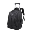 thumbnail image 2 of Mochila con ruedas Mochila informal Maleta de gran capacidad Mochila con ruedas Mochila para computadora portátil para adultos Niños Escuela Trabajo Negro, 2 of 8