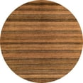 thumbnail image 1 of Ahgly Company Machine Washable Indoor Round Abstract Papaya Orange Area Rugs, 8' Round, 1 of 7