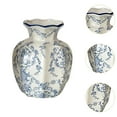 thumbnail image 6 of CoudarTitie Ceramic Flower Vase Blue and White Porcelain Vase Decor Display Plant Pot Floral Begonia 8cmx15cm, 6 of 9
