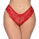 thumbnail image 1 of Gibobby Paquete de Tanga para dama Nuevas bragas calientes para mujeres Encaje sexy a través de huecos Bragas de encaje de cintura(Rojo,CH), 1 of 4