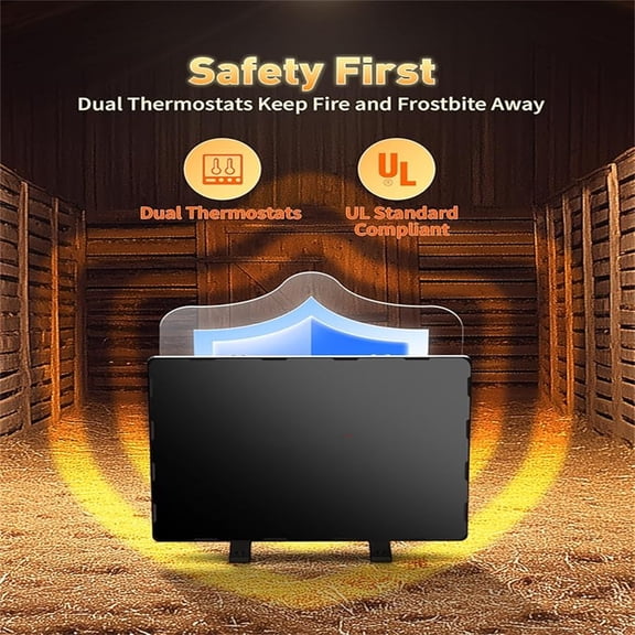 Portable Heater for Rooms up to 161 Sq. Ft., Oscillating Space Heater & Heater for Bedroom with Overheat Protection, Small Heater with Timer & Manual Controls