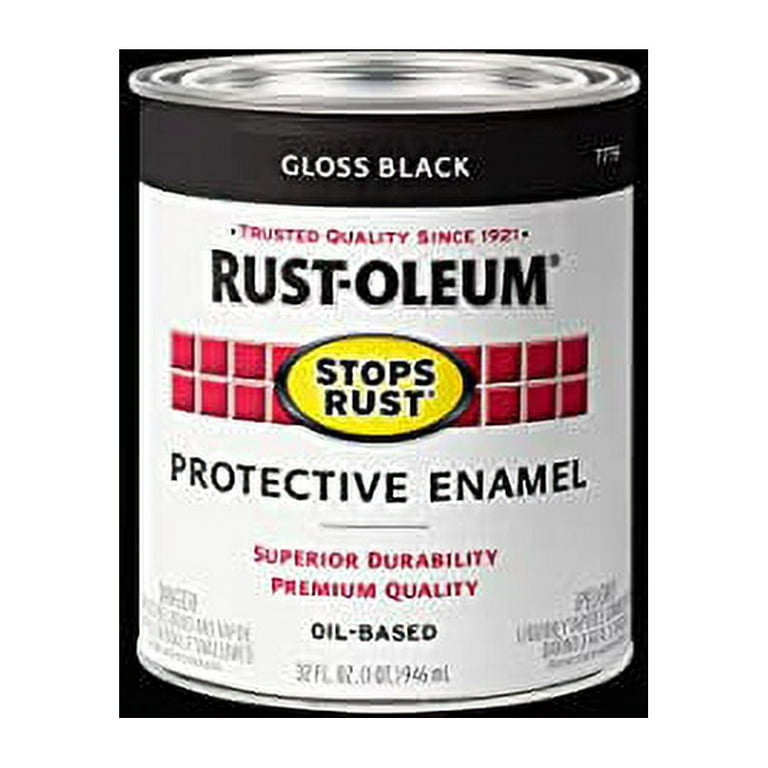 Rust-Oleum Stops Rust Semi-gloss White Enamel Oil-based Interior Paint  (1-quart) in the Interior Paint department at
