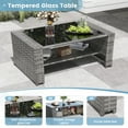 thumbnail image 6 of ECOPATIO Outdoor Patio Furniture Set, Outdoor Sectional Sofa, Outdoor Furniture Set Patio Couch Set Porch Balcony Furniture, 4 Piece Patio Conversation Set for Outside Furniture (Grey), 6 of 7