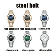 Poedagar Luxury Rose Gold Men Quartz Watch Stainless Steel Waterproof Luminous Date Fashion Watches