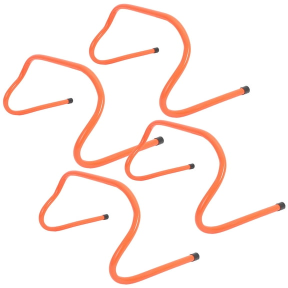 Orange Football Training Hurdles Made from Durable ABS for Sports Agility and Speed Drills 4Pcs