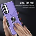 thumbnail image 6 of Phone Case for Samsung Galaxy A13 5G Case, A13 5G Phone Case Built in 360 Rotating Ring Stand, Luxury Heavy Duty Armor Hard PC Soft TPU Slim Phone Case for Samsung Galaxy A13 5G - Purple, 6 of 10