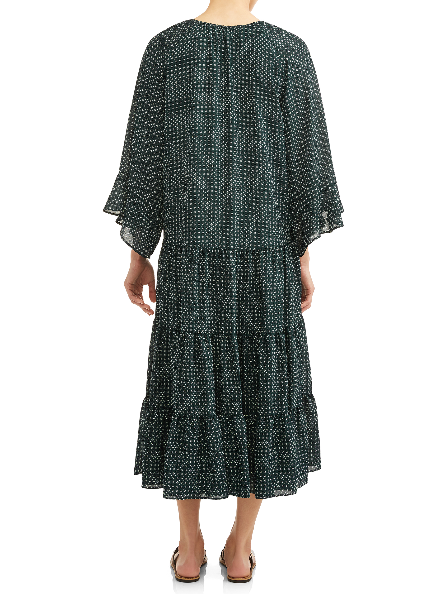 Women's Candice Tiered Ruffle Bell Cuff Dress - image 2 of 3