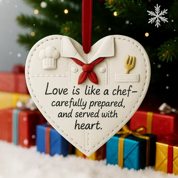 kcavykas Christmas Decorations Christmas Ornaments Occupational Heart Ornament Honoring in Uniform Personalized Memorial Keepsake Military Police Firefighter EMT Tribute Tree Decoration Holiday Decor