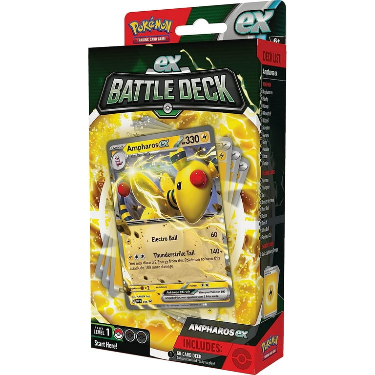 ampharos pokemon card ex TCG: Battle Deck (Ready-to-Play 60-Card Deck) : Toys & Games Rare Retreat cost Mega Ampharos Ex Deck That