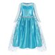 thumbnail image 4 of Vestido de princesa Anna y Elsa de Disney para niñas, vestido de malla para cosplay, vestido de fiesta para Halloween, carnaval, cumpleaños, disfraz de reina de las nieves de Frozen para niños, 4 of 5