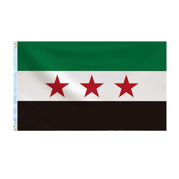 Free-Syrian Army Flag, 150x90cm 100D Polyester, Fade-Resistant, Vivid Colors, Syrian National Banner