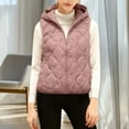 thumbnail image 6 of Ruimatai Women's Lightweight Puffer Vest Hooded Casual White Duck Down Jacket for Outdoor Winter Warmth, 6 of 7