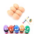 thumbnail image 3 of zhaomeidaxi 18Pcs Artificial Plastic Eggs Easter Eggs for Children DIY Game, Kitchen Craft Adornment, Toy Foods, 3 of 7