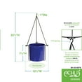 thumbnail image 2 of Achla Vera Hanging Planter With French Blue Pot, 2 of 2