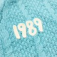 thumbnail image 3 of 2024 estrellas de la moda europea y americana con estilo de primavera otoño Jersey nuevo 1989 cárdigan bordado suéter casual suelto, 3 of 5