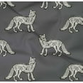 thumbnail image 4 of oneOone Organic Cotton Poplin Twill Fabric Fox Block Printed Craft Fabric BTY 42 Inch Wide, 4 of 4