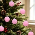 thumbnail image 5 of Christmas Velvet Flocked Textured Bauble Set, Mixed Shape Shatterproof Ornaments, for Xmas Tree Home Decor, 5 of 5