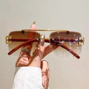LILIANG Fashion Square Pilot Sunglasses Mens Women Retro Luxury Hip Hop Shades Glasses