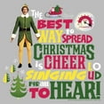 thumbnail image 2 of Men's Elf Christmas Cheer Loud Singing  Graphic Tee Athletic Heather Large, 2 of 5