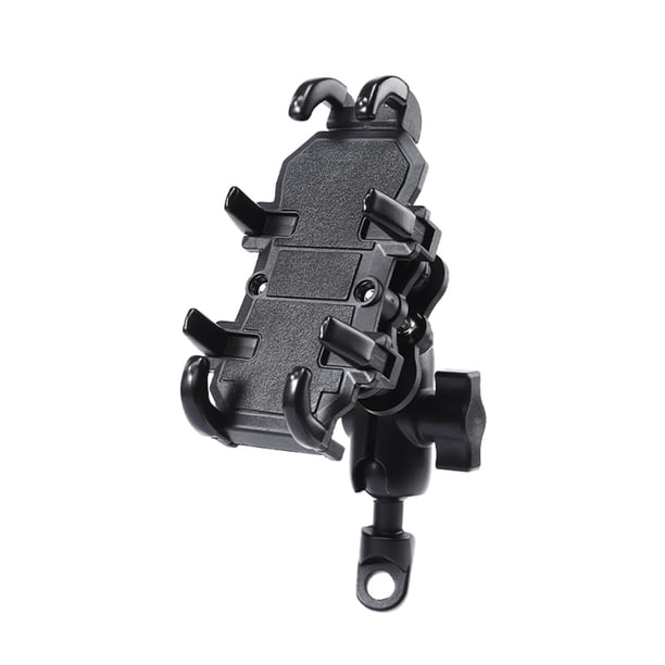 Soporte para teléfono de motocicleta, soporte ajustable y giratorio de 360° para bicicleta.