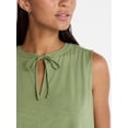 thumbnail image 5 of Time and Tru Women’s Tie Front Top, sizes XS-XXXL, 5 of 6