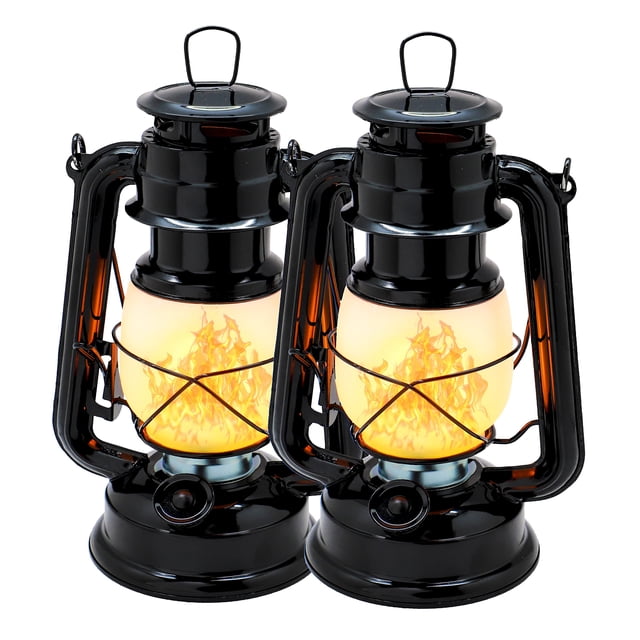 Farol eléctrico YakII Vintage Metal, 2 unidades, batería de 20 LED