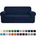 thumbnail image 1 of CHOK 2024 1-Piece Checks Stretch Sofa Cover Slipcover Couch Cover  Chair  Light Gray, 1 of 6