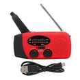 thumbnail image 1 of ABS Hand Cranking Generate Electricity Solar Charging LED Light Disaster Prevention Emergency AM/FM Radio with NOAA Function, 1 of 5