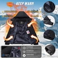 thumbnail image 7 of TACVASEN Men's Winter Waterproof Ski Jackets with Hooded Windproof Fleece Warm Snow Coat with Multi-Pockets For Hiking and Snowboarding ,Black Gray,XL, 7 of 7