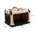 thumbnail image 2 of X-ZONE PET Foldable, Sturdy and Durable and Soft Dog Crate Pet Kennels with 3-Door for Dogs and Cats for Indoor&Outdoor Use in Multiple Sizes, 2 of 5