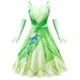 thumbnail image 1 of Vestido de princesa Tiana, vestido de hada para niños, disfraz de princesa, disfraz de niña, accesorios para el cabello 140 (9-10 años) Gao Jinjia LED, 1 of 2