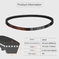 thumbnail image 2 of Uxcell 3Pcs AX24 Rubber V-Belt, Cogged V Belt 1/2" Width x 24" Inside Circumference, 2 of 5