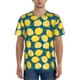 thumbnail image 4 of Haiem Hip Hop Hipster Baseball Jersey Button Down Shirts Sports Uniforms Men Women Jersey(Lemon,4X-Large), 4 of 9