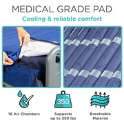 Vive 8 Alternating Pressure Mattress – Low Air Loss Hospital Bed Topper with Inflatable Pump for Pressure Ulcers & Bed Sores