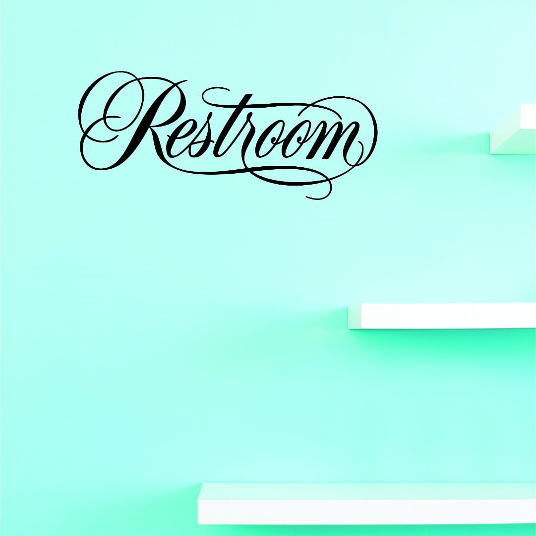 Custom Wall Decal Sticker Restroom Home Decor 10x20"