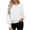 White, variant on Women's Sequin Formal Long Sleeve Chiffon Shirt Blouse
