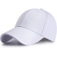 thumbnail image 1 of ORUYROP Men Women Plain Cotton Structured Baseball Cap Adjustable Strapback 6 Panel Hat, 1 of 3