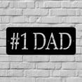 thumbnail image 5 of Pillars Customs #1 Dad Sign, Home Man Cave Wall Art for Dad (12" W x 5" H, Brown), 5 of 5