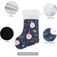 thumbnail image 3 of GZHJMY Cute Cartoon Santa Claus Christmas Stockings 1PCS, Large Xmas Stockings Gift Decorations and Party Supplies,Used for Fireplace Decoration Socks Christmas Tree Decoration, 3 of 7