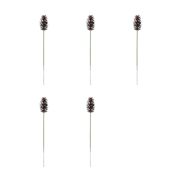 Qholemyo 5Pcs Pine Needle Branch Picks Fake Plants Home Decor Artificial Plants For Living Room Christmas Scene Floral Arrangement