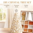 thumbnail image 2 of DIY Beaded Christmas Tree Craft Kit for Adults, 3D Pearl Beaded Tree Making Set, Complete Handmade Tabletop Ornament for Home Office Holiday Display(A3), 2 of 5