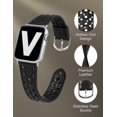 thumbnail image 3 of Wearlizer Leather Band Compatible with Apple Watch Band 38mm 40mm 41mm 42mm 44mm 45mm 49mm Ultra Women Men Dressy Breathable Hollow-out Braided Leather Strap for iWatch Bands SE Series 8 7 6 5 4 3 2 1, 3 of 6