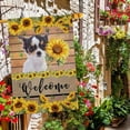 thumbnail image 3 of German Boxer Sunflower House Flag Dog Welcome Spring Summer Wooden Print Flag Banner Outside Yard Decor 28X40 Inch Double Side Style 1, 3 of 6