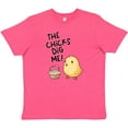 thumbnail image 3 of Inktastic The Chicks Dig Me Easter Baby Chick with Basket and Eggs Youth T-Shirt, 3 of 5
